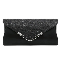 Women Crystal Clutch Evening Bag Wedding Purse Party Banquet Silver Clutches