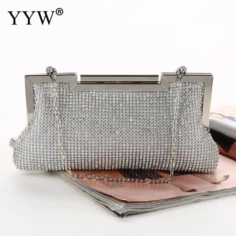 Rhinestone Evening Clutch Bag Wedding Party Handbag