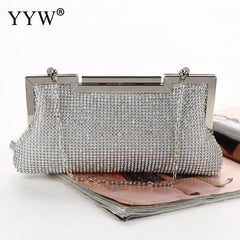 Rhinestone Evening Clutch Bag Wedding Party Handbag