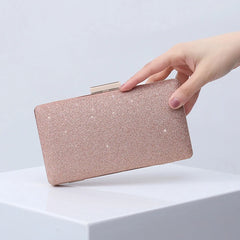 Women Evening Clutch Bag Sequin Crystal Wedding Purse Party Banquet