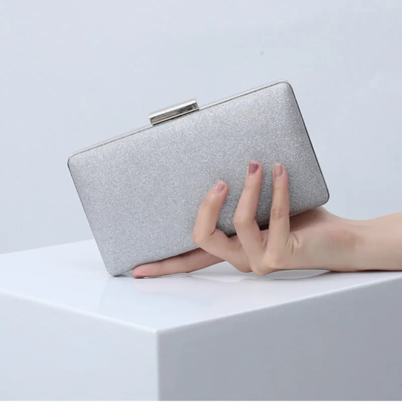 Women Evening Clutch Bag Sequin Crystal Wedding Purse Party Banquet