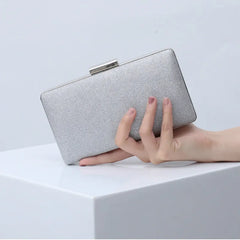 Women Evening Clutch Bag Sequin Crystal Wedding Purse Party Banquet