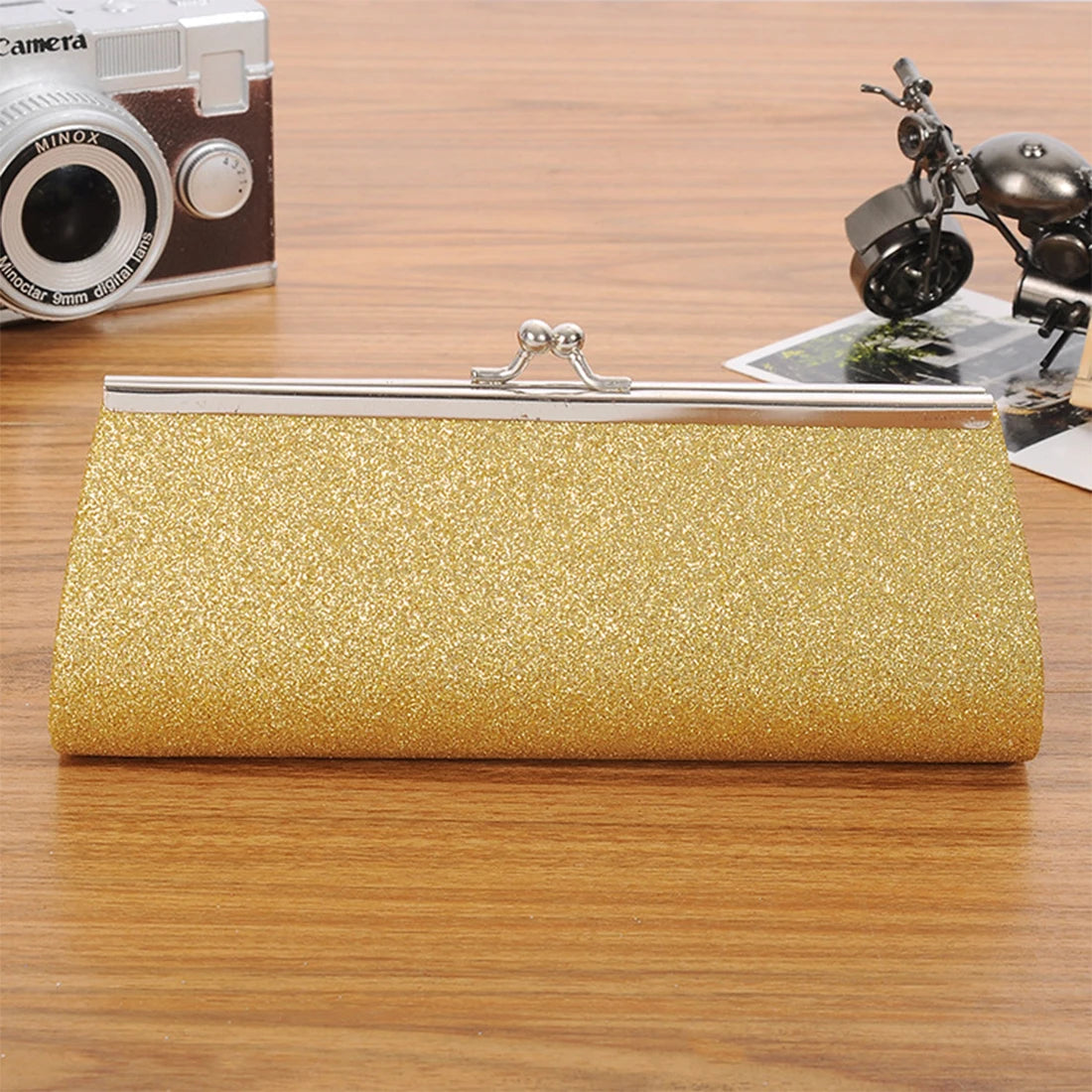 Women Evening Clutch Diamond Sequined Clutch Wedding Party Purse Chain Handbag