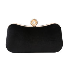 Velvet Evening Shoulder Bag Bridal Clutch Party Prom Wedding Handbag