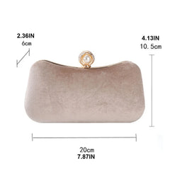 Velvet Clutch Evening Shoulder Bag for Women