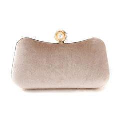 Velvet Evening Shoulder Bag Bridal Clutch Party Prom Wedding Handbag