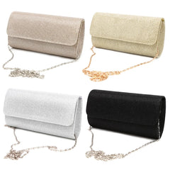 Women Evening Shoulder Bag Crystal Bling Prom Purse Wedding Clutch