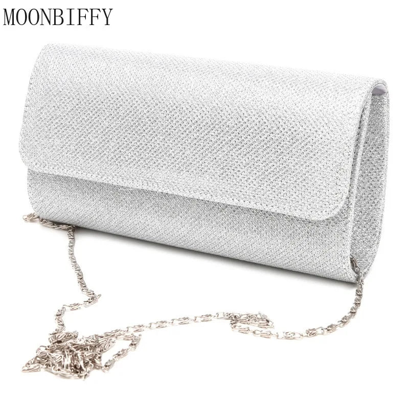 Women Evening Shoulder Bag Crystal Bling Prom Purse Wedding Clutch