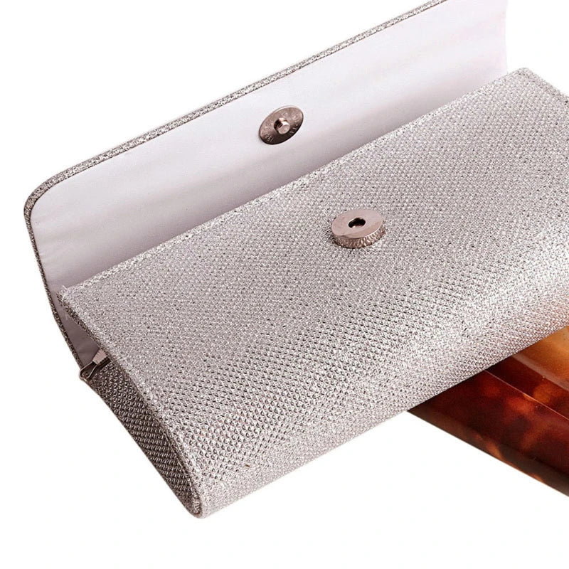 Women Evening Shoulder Bag Crystal Bling Prom Purse Wedding Clutch