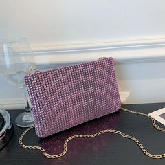 Glitter Evening Party Bag Wedding Clutch Chain Shoulder Bag