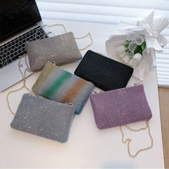 Glitter Evening Party Bag Wedding Clutch Chain Shoulder Bag