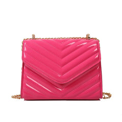 Women Fashion PU Shoulder Crossbody Small Square Chain Purse Lady Side Bag