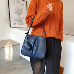 Women Famous Bags Handbag Two-piece Soft Leather Zipper Shoulder Bag