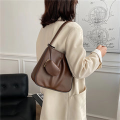 Women Famous Bags Handbag Two-piece Soft Leather Zipper Shoulder Bag