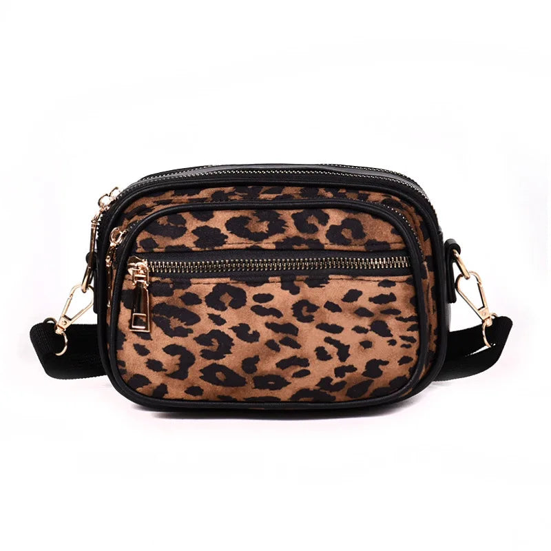 Leopard Mini Bag Crossbody Small Handbag Women's Shoulder Messenger