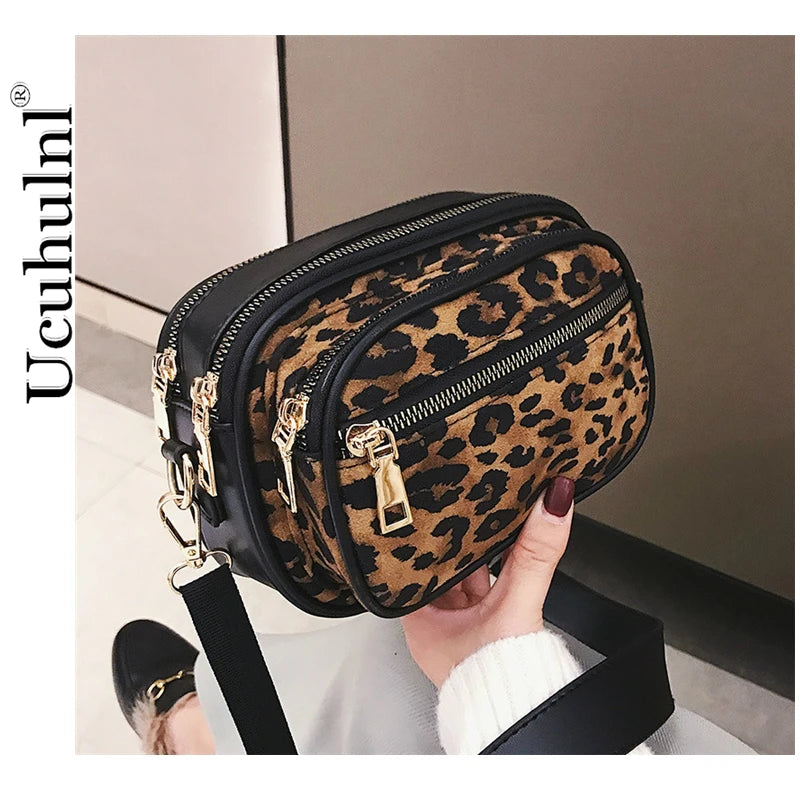 Leopard Mini Bag Crossbody Small Handbag Women's Shoulder Messenger