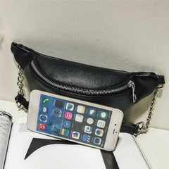 Women Fanny Pack Bum Bag Travel Waist Money Belt PU Leather Pouch