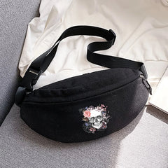 Sporty Outdoor Fanny Pack with Cartoon Print, Ideal for Running and Cycling