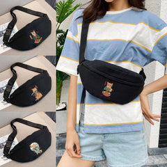 Japan Cat Anime Fanny Pack Shoulder Crossbody Chest Organizer