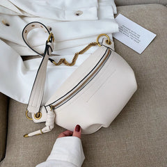 Women Leather Shoulder Bag Waist Pack Crossbody Pouch