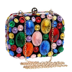 Acrylic Crystal Beaded Bag Chain Shoulder Small Purse Wedding Party Evening Bags