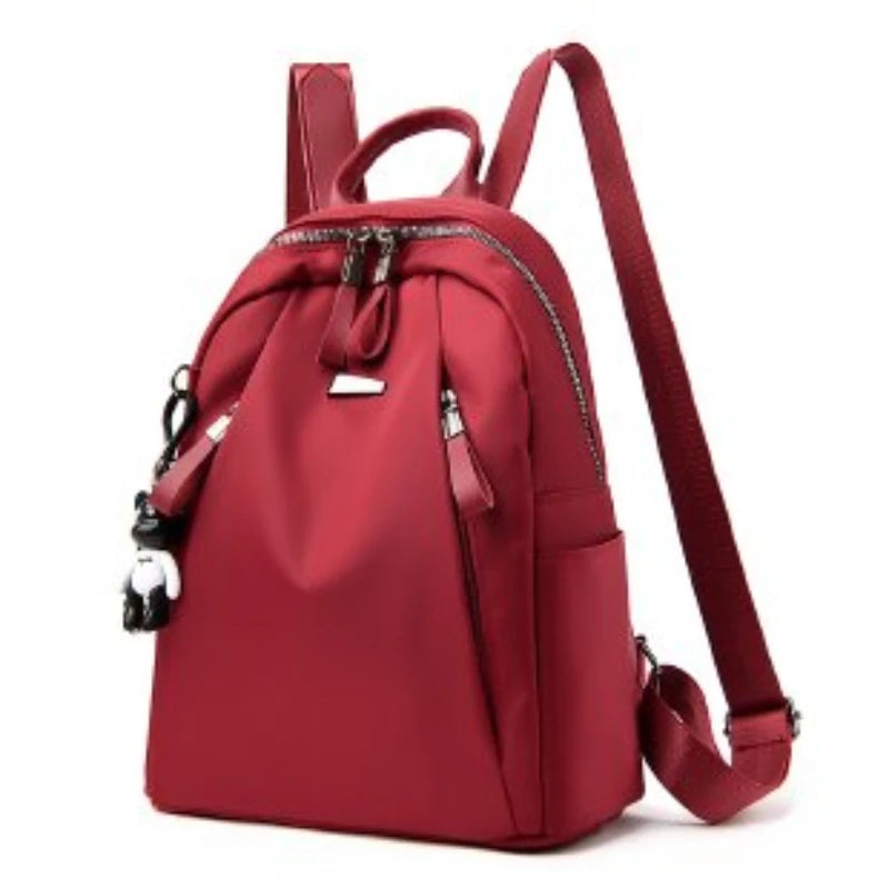 Women Backpack Nylon Waterproof Shoulder School Bag for Girls Female