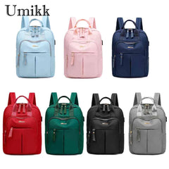 Women Backpack Classic Texture Delicate Travel Big Capacity Student