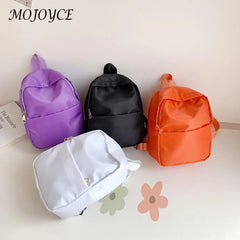 Women Backpacks Nylon Schoolbags Solid Casual Book College Teenager Girls Backpa