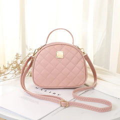 Women PU Round Shoulder Bag Crossbody Clutch Handbag