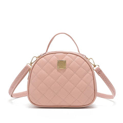 Women PU Round Shoulder Bag Crossbody Clutch Handbag