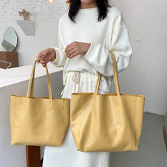 Women Bag Textured Large-capacity Totes Japan Shopping Shoulder Handbags