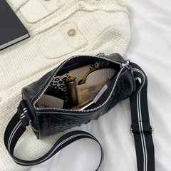 High Capacity Leather Shoulder Bag Classic Crossbody Handbag