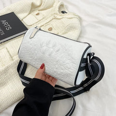 High Capacity Leather Shoulder Bag Classic Crossbody Handbag