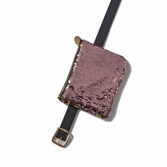 Sequined Crossbody Bag Chain Bag Waist Packs