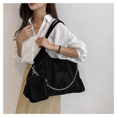 Women Diamond Handbag Large Capacity Shoulder Tote Ladies Crossbody Bag