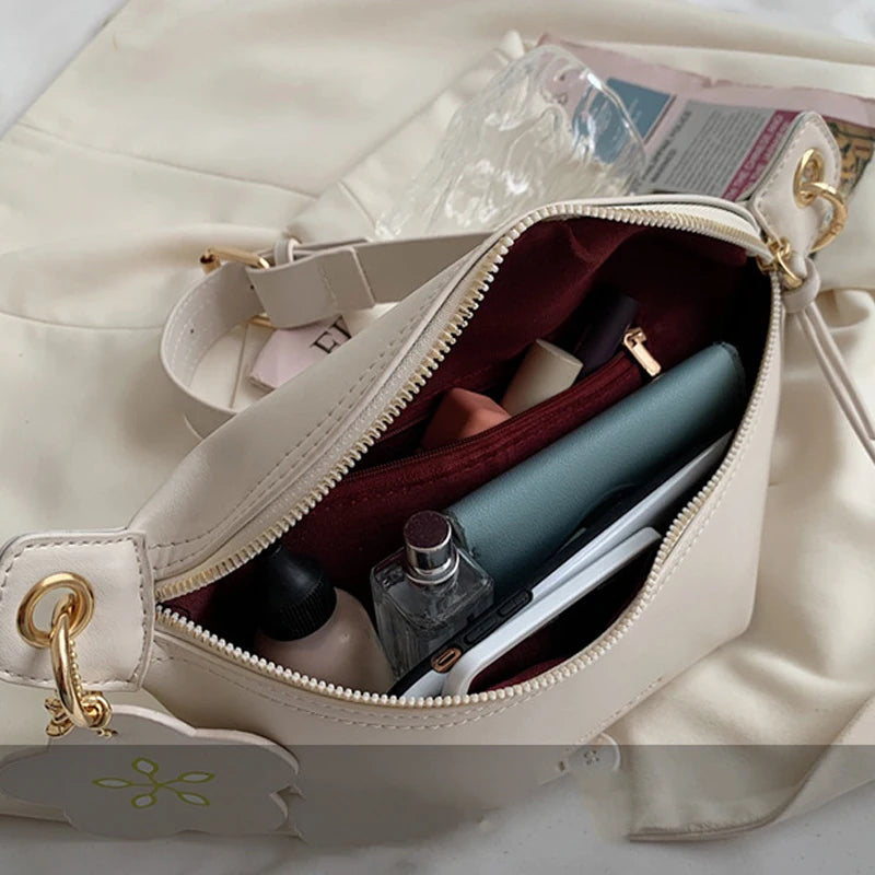 Women Casual Leather Waist Bag Shoulder Crossbody Fanny Pack