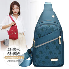Women Casual Oxford Cloth Waist Packs Chest Bags Crossbody Shoulder Handbags