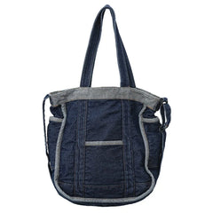 Women Denim Handbag Purse Shoulder Crossbody Messenger Bag Large Capacity