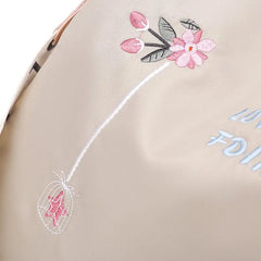 Embroidery Backpack Female Rucksack Oxford School Shoulder Bag For Teen Girls