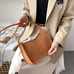 Women Felt Shoulder Bag Lady All-Match Messenger Purse for Travel