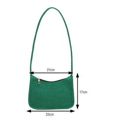 Women Felt Shoulder Bag Lady All-Match Messenger Purse for Travel