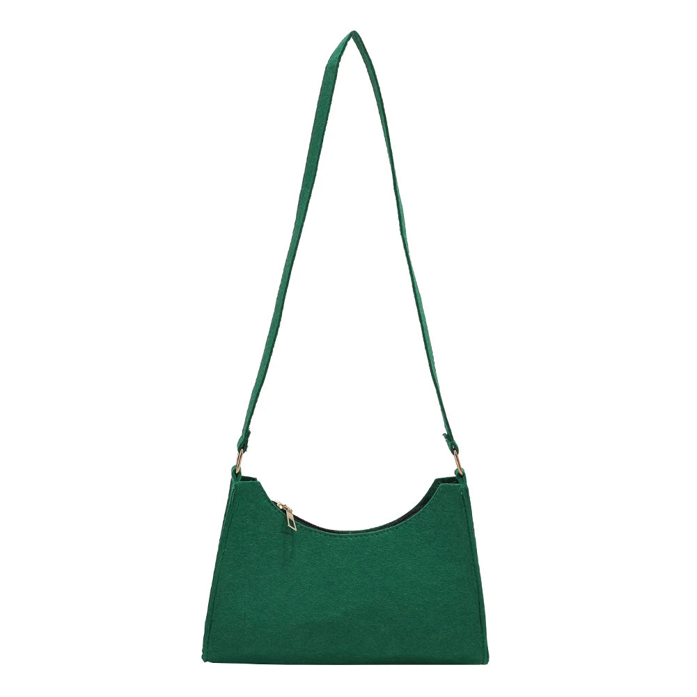 Women Felt Shoulder Bag All-match Messenger Bag