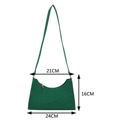Women Solid Shoulder Bag Lady All-match Phone Messenger Bag