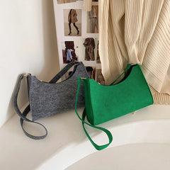 Women Felt Shoulder Bag All-match Messenger Bag