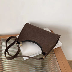 Women Solid Shoulder Bag Lady All-match Phone Messenger Bag