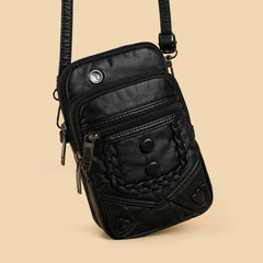 Vintage Mini Shoulder Bag Cell Phone Purse Crossbody Bag Flap Ladies Bolso