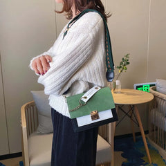 Women Shoulder Bag PU Leather Chain Crossbody Ladies Flap Purse Messenger