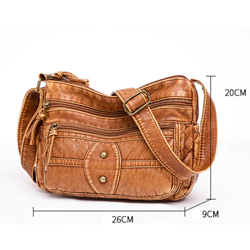 Women Retro Crossbody Messenger Bags Shoulder Handbags