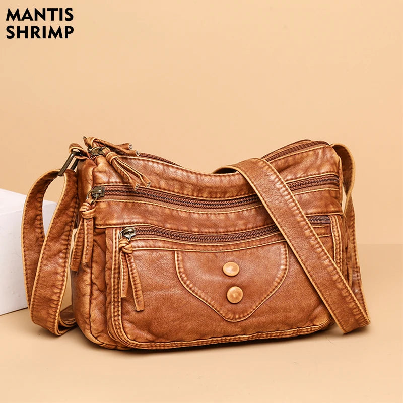 Women Retro Crossbody Messenger Bags Shoulder Handbags