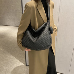 Women Lattice Shoulder Bag Casual Quilted Crossbody Bags Large Capacity Handbags